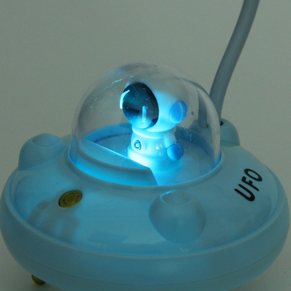 Настольная лампа "Sweet - Полёт в космос" LED 10,8*10,8*21,5 см, USB 3.7v 3w, Голубой