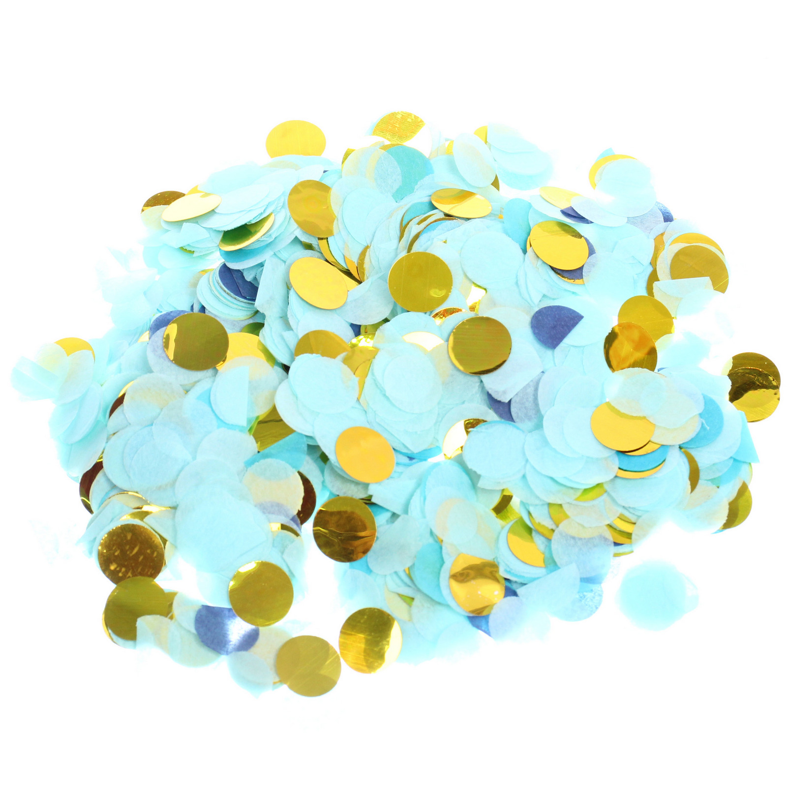 Пневмохлопушка 30 см "Карнавал" конфетти (оттенки синего)