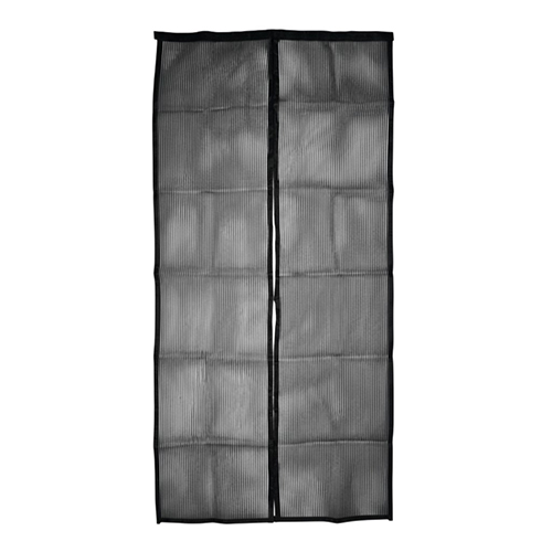 Сетка антимоскитная 100х210см, усиленная, 36 магнитов, черная, в комплекте липкая лента и гвозди, 1/10/60