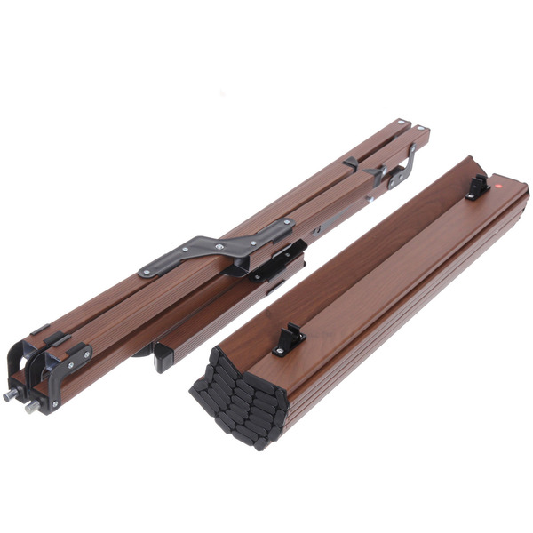 Стол кемпинговый складной DC-5002, 86*58*44 см,  цвет: темное дерево, каркас алюминий, Турист Мастер