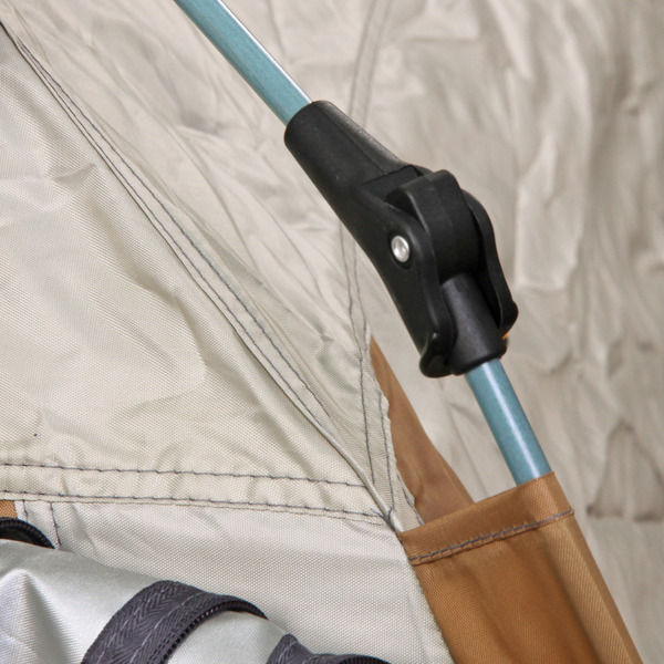 Палатка туристическая Печора-3 зонтичного типа, 240*240*155 см бежевая