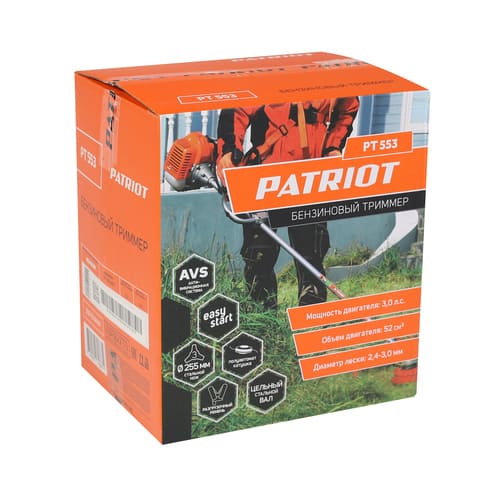 Триммер бензиновый PATRIOT PT 553, 1+1 3 л.с 52 сс