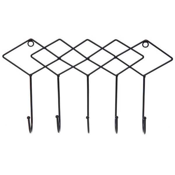 Ключница настенная металлическая "ЛОФТ ВОСТ", фритола, цвет чёрный, 30*17*4см