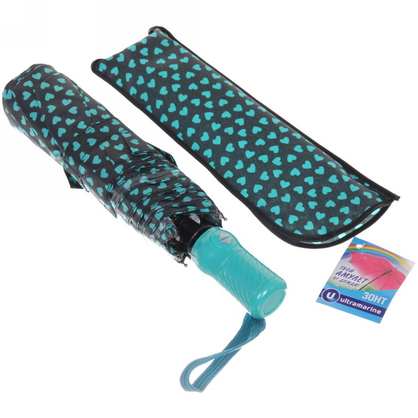 Зонт женский автомат "Ultramarine - Венера", микс 6 цветов, 8 спиц, d-96см, длина в слож. виде 28см