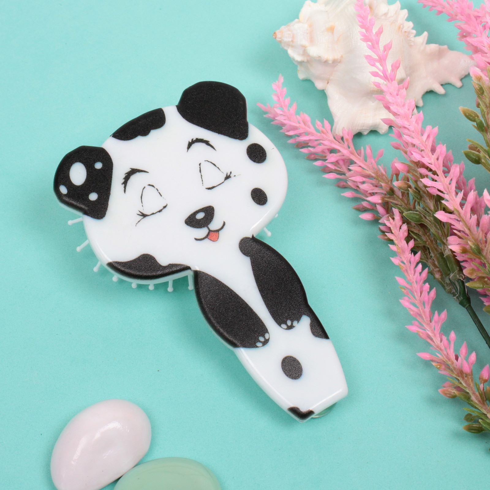 Расческа массажная детская "Zverushka" долматинец, 7*13см, в пластиковой коробке