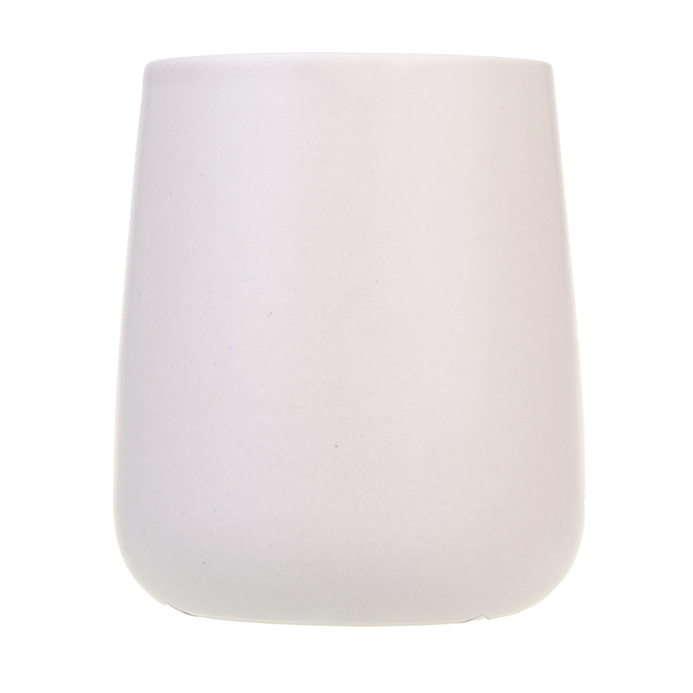 VETTA Стакан для ванной комнаты, 400 мл, 10,4x9x9 см, керамика, "Космос", бежевый