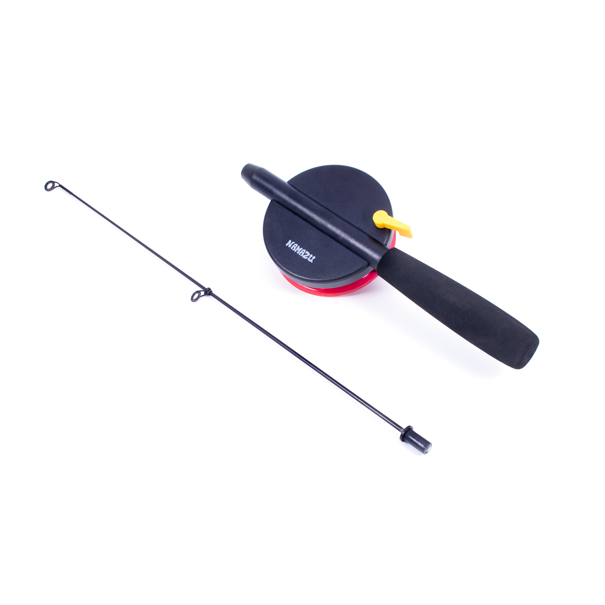 Удочка штекерная зимняя Namazu "Ice Perch Fishing", L=60 см, с катушкой d=90 мм, стеклопластик/100/