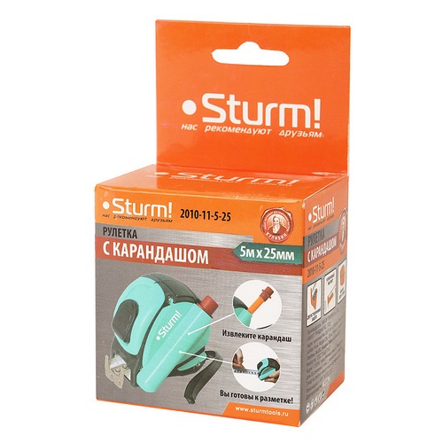Рулетка 5х25 мм серия Кулибин STURM 2010-11-5-25