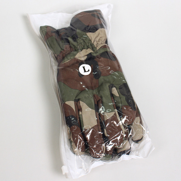 Перчатки туристические утепленные цвет вудланд L