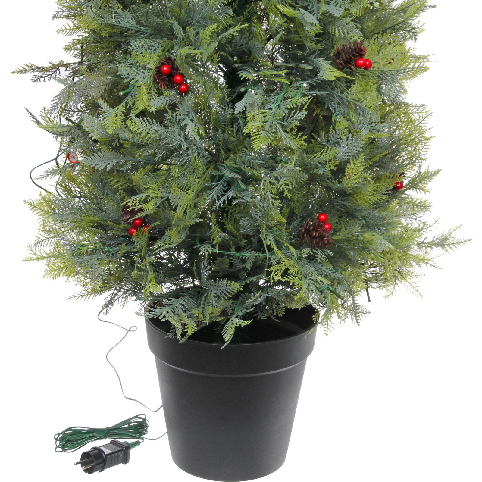 Ёлка светодиодная "Лесная радость" 180 см (868 веток), 260 ламп LED, цвет свечения-Теплый белый