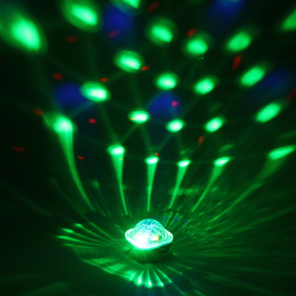 Диско-шар Dancer" с ремешком на руку, авторежим, датчик звука (в комплекте с присоской), RGB (220V)