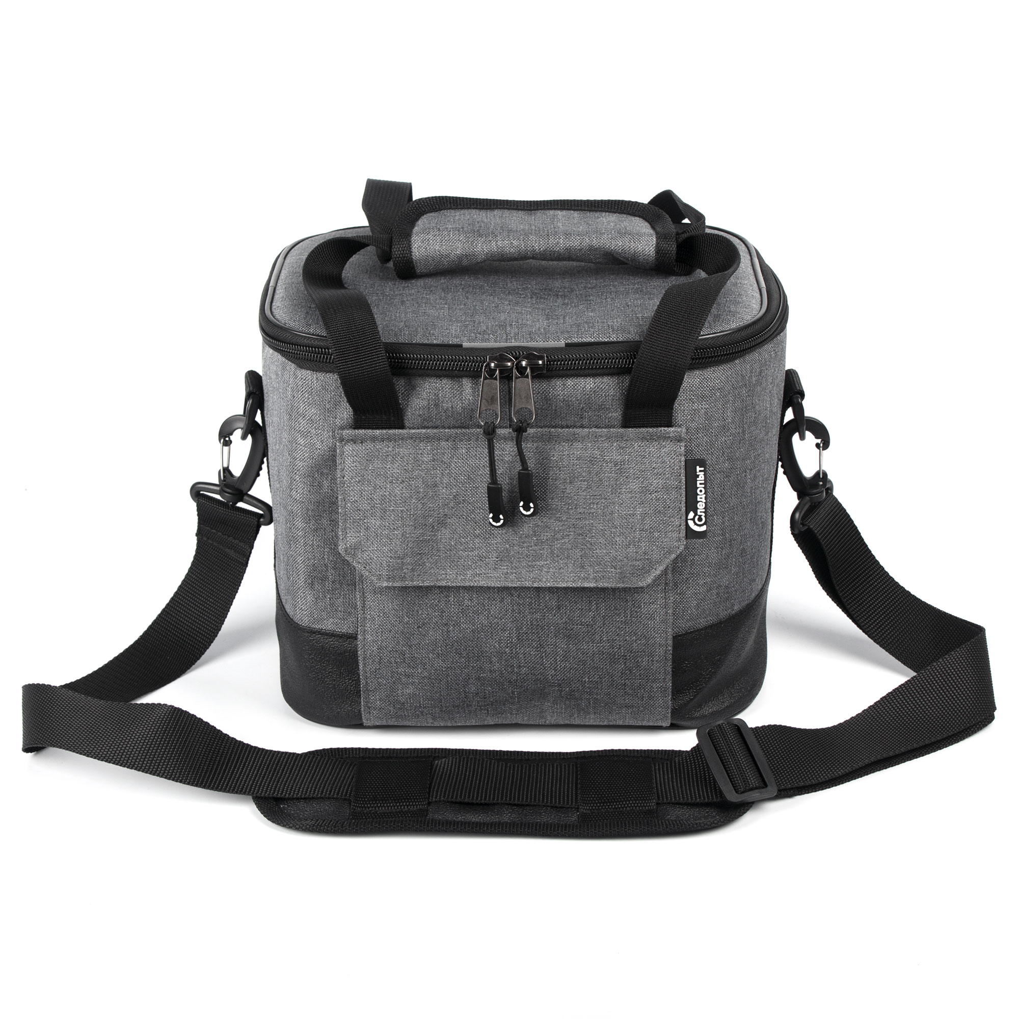 Сумка изотермическая СЛЕДОПЫТ Gray Line Pro, 13 л, цв. серый меланж/3/