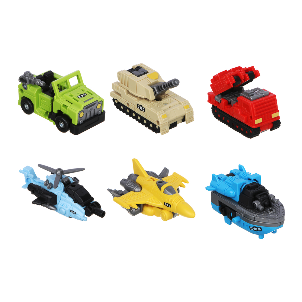 Робот - трансформер в виде военной техники ИГРОЛЕНД, ABS, 12,5х16х5см, 6 дизайнов