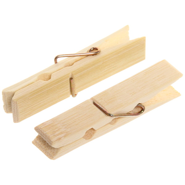 Прищепки бельевые Селфи бамбук (20шт) 6см