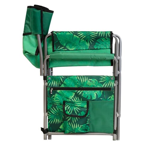 Кресло складное 2 КС2/2, тропические листья на темном
