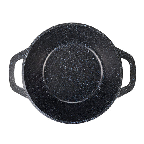 Кастрюля Kukmara 2,5 л со стеклянной крышкой, антипригарное покрытие "Granit", black
