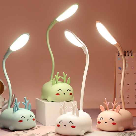 Светильник настольный "Marmalade-Олененок" LED 28,5*9,2*6,8см USB 5v 3w, Розовый