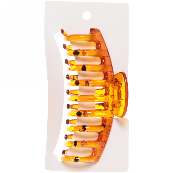 Заколка-краб для волос на блистере "Diana Collection - Liza", микс 6 цветов, 11*5см