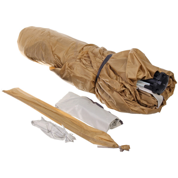 Палатка туристическая Печора-3 зонтичного типа, 240*240*155 см бежевая