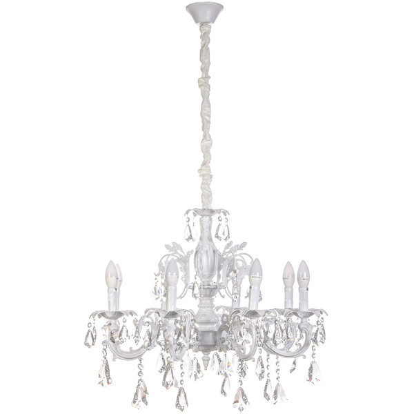 Люстра подвесная в стиле барокко "Altamarea" 8*40Вт 29-P8612/MW белый мрамор