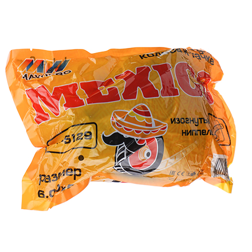 Камера на колесо 6. 00х6 бутиловая, изогнутый ниппель/ MEXICO, 1/50