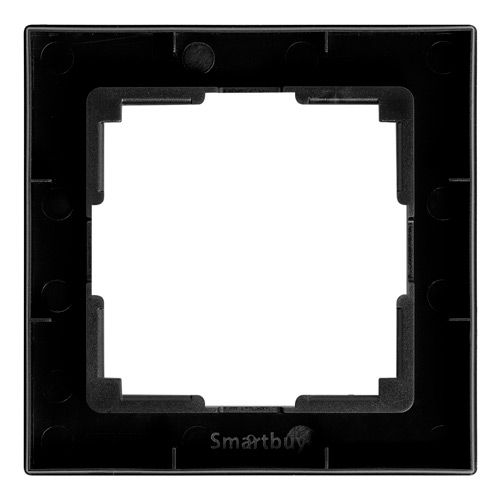 Рамка 1-местная пластик черная "Нептун" (SBE-06b-Plastic-FR-1)