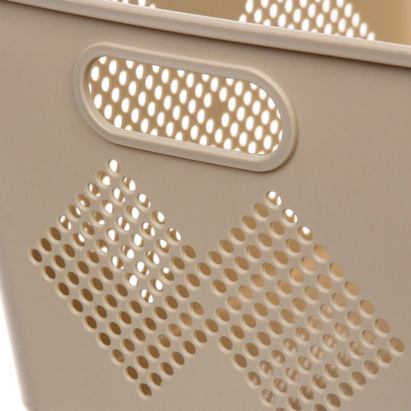 Корзина для хранения универсальная "БИРСТАД", цвет бежевый, 34*25*17,5см