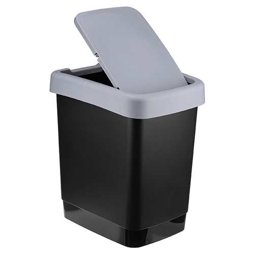 Контейнер для мусора 18 л ТВИН, серый, 1/8