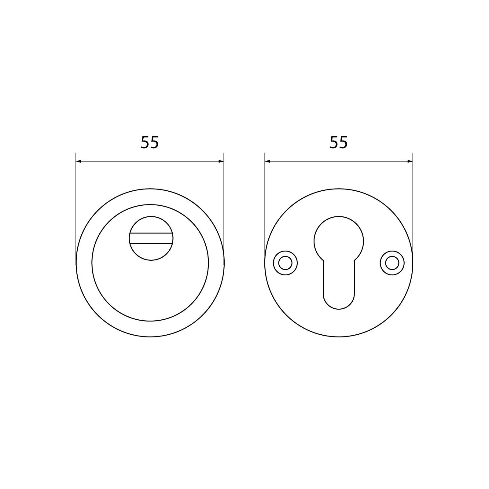 Накладка для ц/м АЛЛЮР Н-03 CR хром 60-80мм (50)