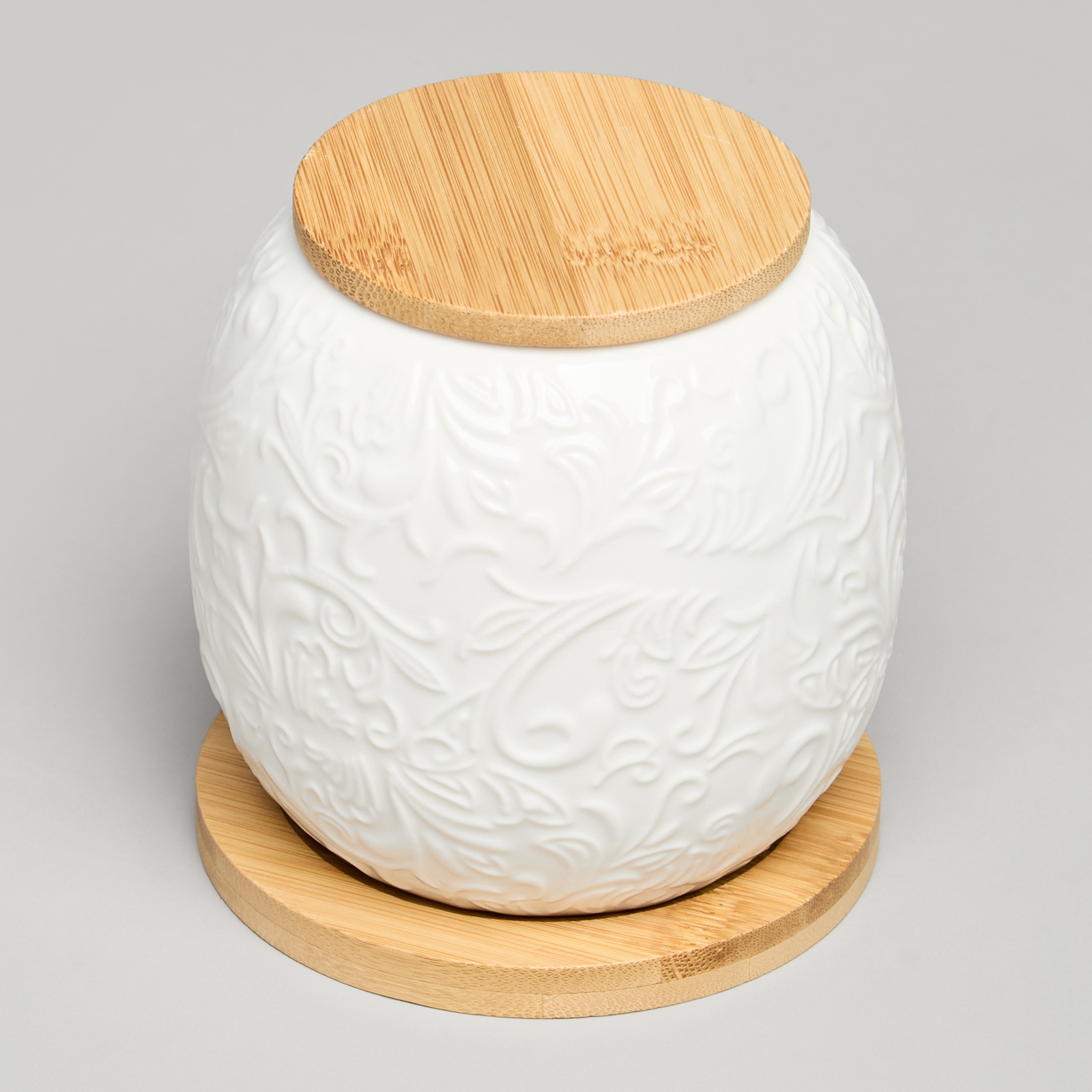 БАНКА LEFARD "MUSE" С ДЕР.КРЫШКОЙ НА ДЕР.ПОДСТАВКЕ 10*11,5 СМ 600 МЛ