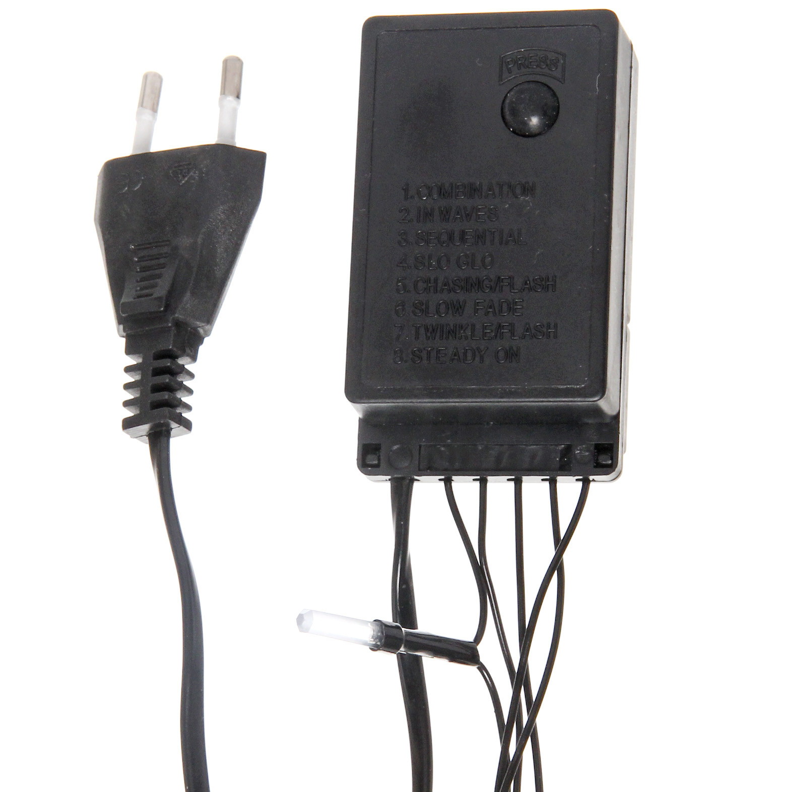 Гирлянда для дома "Кристаллы"  9,5 м 100 ламп LED черный пров.,8 реж.,IP-40, Фиолетовый (возможность соединения)