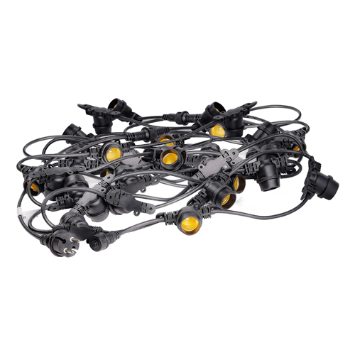 Гирлянда Smartbuy Белт лайт 10 м+1,5 м сет пр (шаг 0,25 м), 40патроновЕ27, 220В,IP65 (SBL-BL-10M-40)