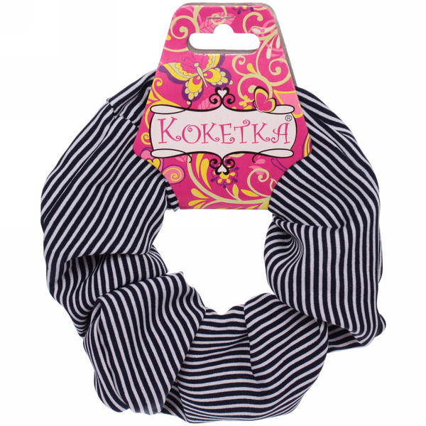 Резинка для волос "Collection School", принт полоска, микс 6 цветов, d-10см