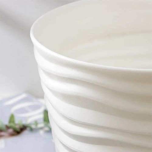 Кашпо 8.5 л IDEA ДЮНА М 3400, 255 мм, 240 мм, белый