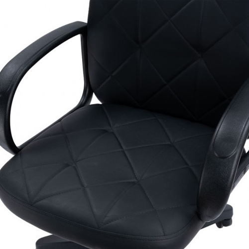 Кресло офисное, компьютерное TRON V2 экокожа Prestige, 68х52х51.5 см, черный