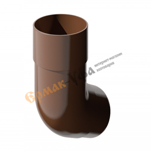 Водосточная система VERAT-Колено трубы 135, цвет коричневый