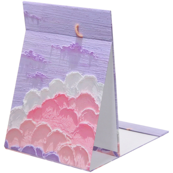 Зеркало косметическое складное "ФОРТУНА БРИ", микс 3 дизайна, луна, 18*25,5см