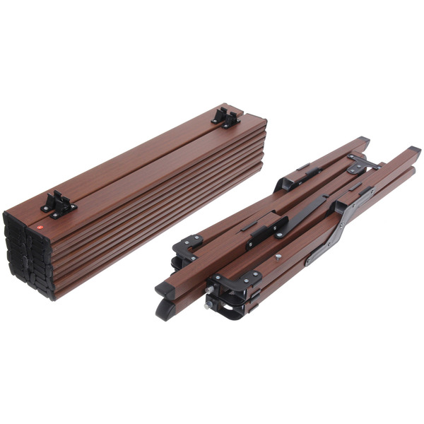 Стол кемпинговый складной DC-5003, 114*59*43 см,  цвет: темное дерево, каркас алюминий, Турист Мастер