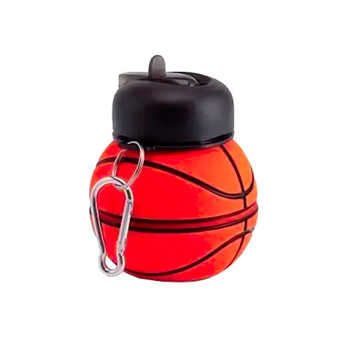 Бутылка силиконовая складная "Баскетбол" ID8827