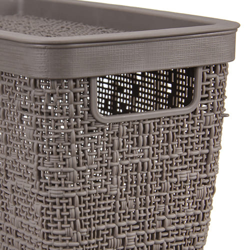 Коробка с крышкой 4 л IDEA БЯЗЬ М 2325, 28х14х14 cм, французский серый