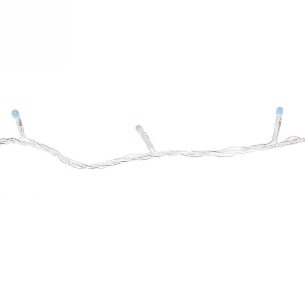 Гирлянда для улицы "Bright light" 10 м 100 ламп LED прозрач.пров.,8 реж, IP-54, Синий (возможность соединения)