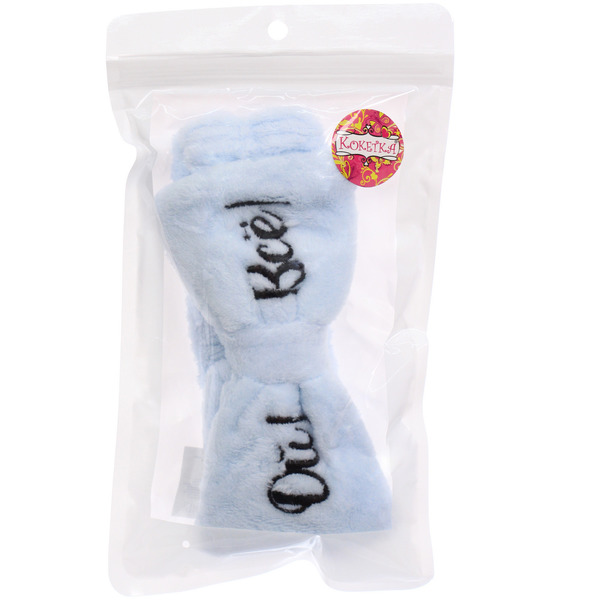 Повязка на голову "New collection Vostok - ОЙ ВСЕ!", цвет розовый, серый, голубой и сиреневый, 20*6см ( упаковка белый ZIP пакет )