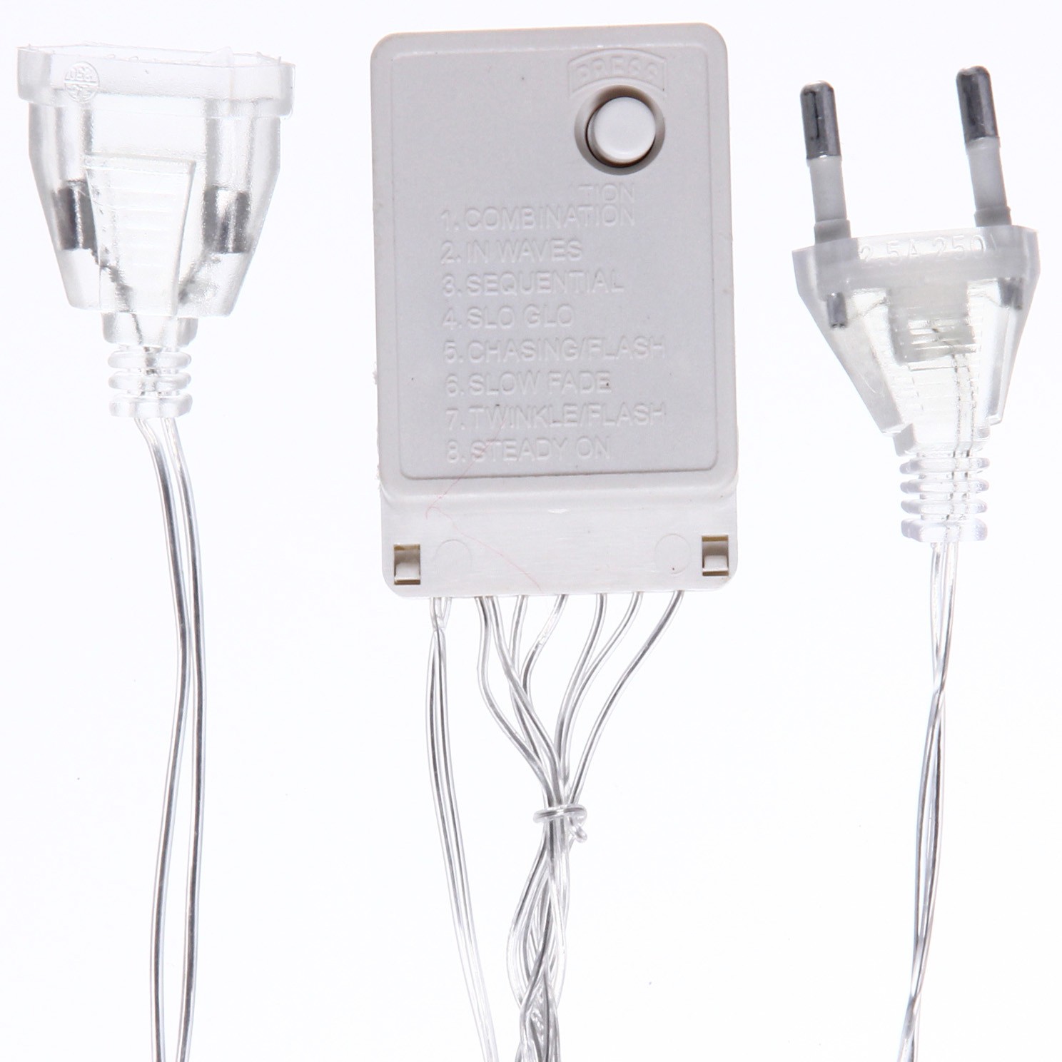 Гирлянда для дома ЗАНАВЕС ш1,5* в2,5 м 360 ламп LED, прозрач.пров, 8 реж, IP-20, Теплый белый (возможность соединения)