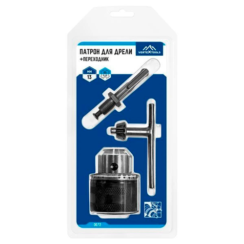 Патрон для дрели ключевой vertextools 0075