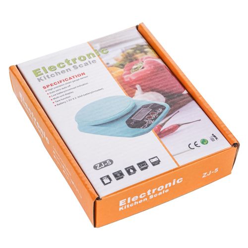 Весы кухонные электронные 5 кг KE-5 пластик, 1/60