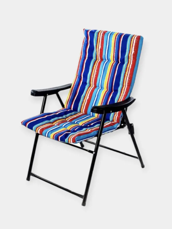 Кресло складное с подлокотниками Релакс R1297-1, 59*60*92 см, ДоброСад
