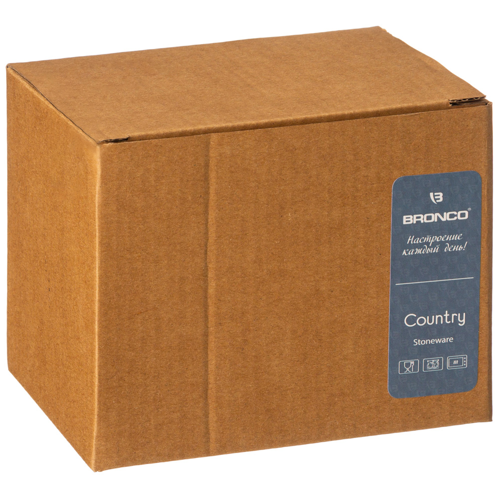 КРУЖКА BRONCO, GRAPHITE, 400 МЛ, КОР=24ШТ,