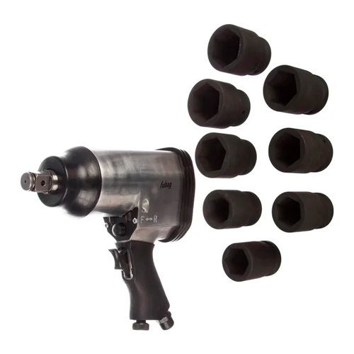 Пневмогайковерт ударный IWS234/680 (234 л/мин, 680 н/м, 6.3 бар, 3/4") + набор кейс, Fubag