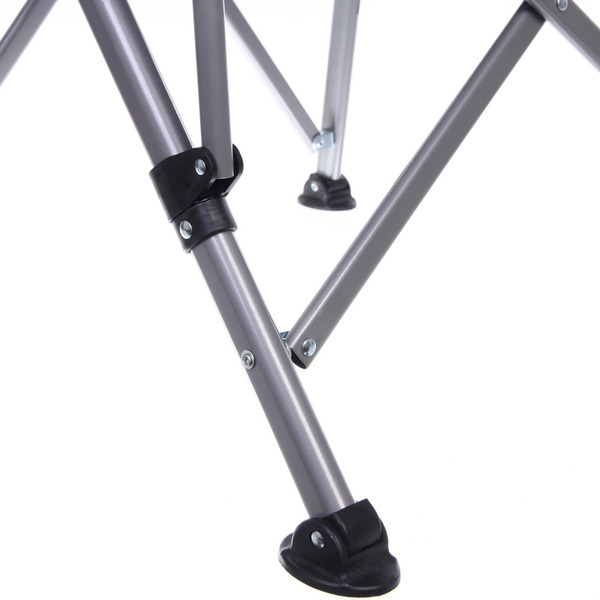 Кресло складное с подлокотниками до 100 кг SJ-0054, 58*58*92 см, цвет: чёрный, ТуристМастер