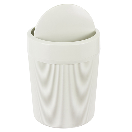 Контейнер для мусора 4 л IDEA ВЕЛЬВЕТ М 2485, белый ротанг